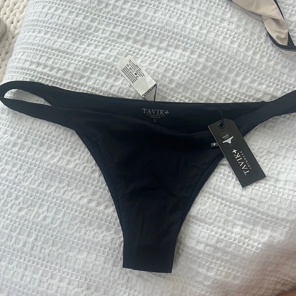 NWT Tavik Black Bikini Bottoms